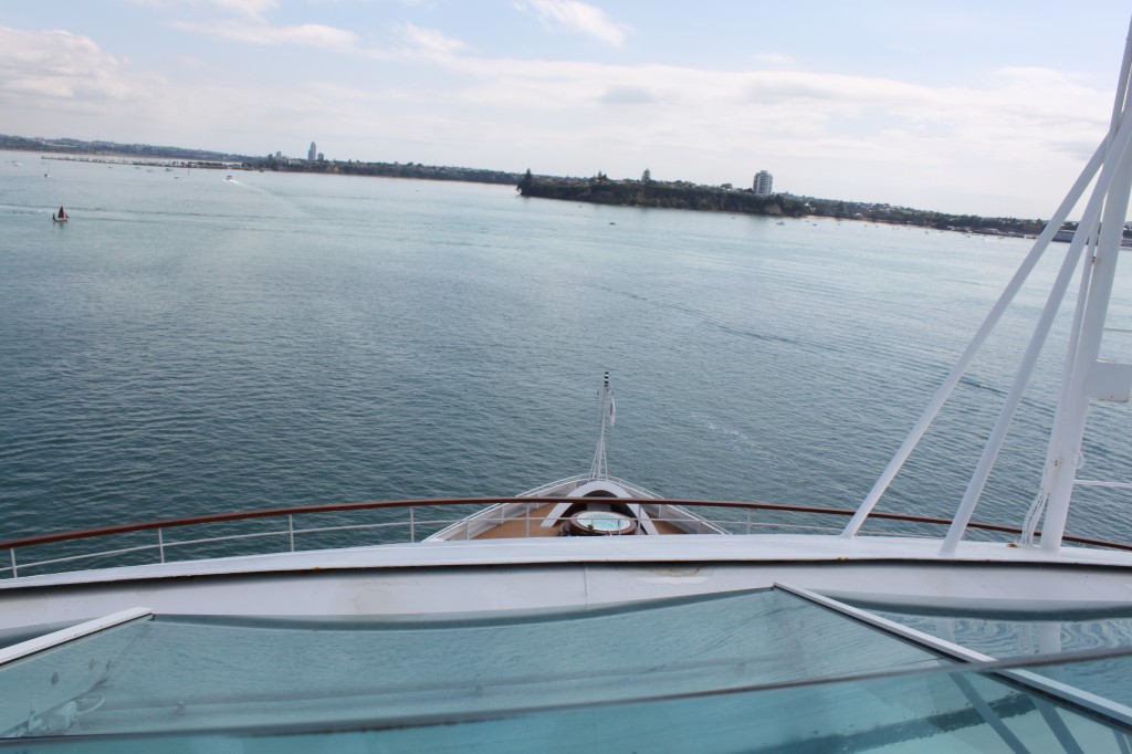 A spa pool in the bow of the ship - heaven