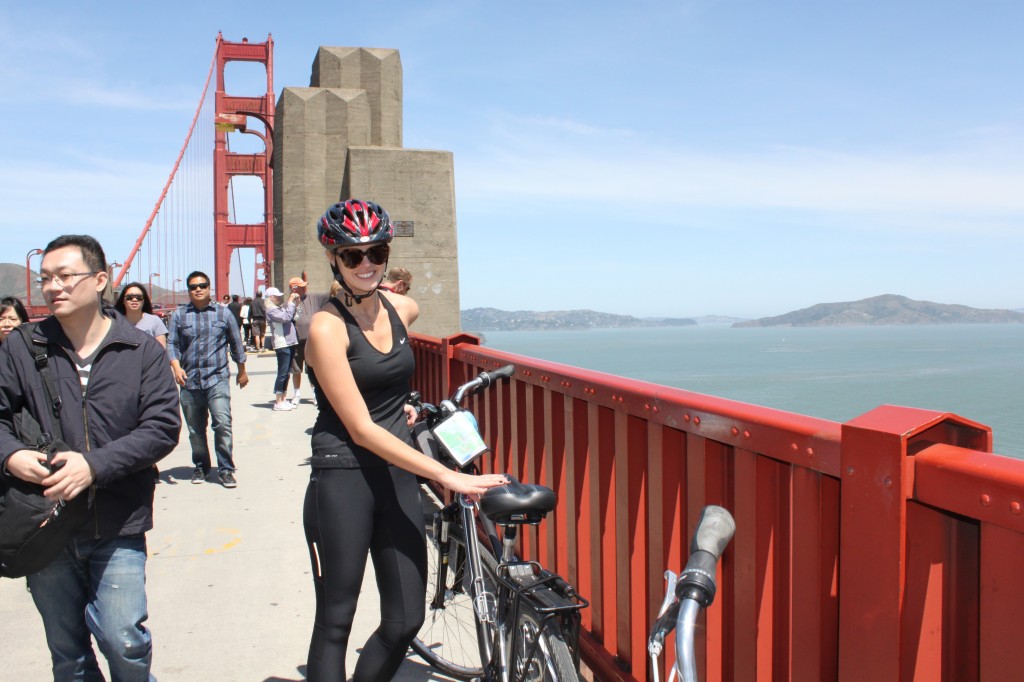 Biking the bridge