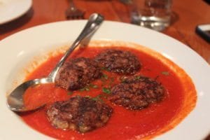 Polpettine -pan seared veal and beef meatballs